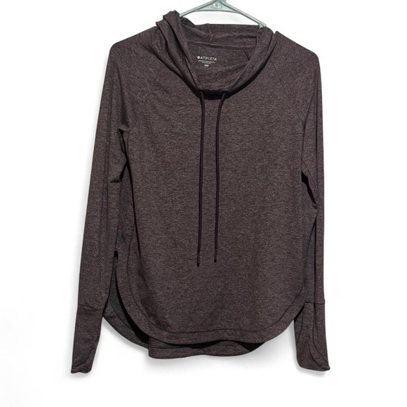 Athleta Women's Heather purple  Hoodie - Picture 3 of 3